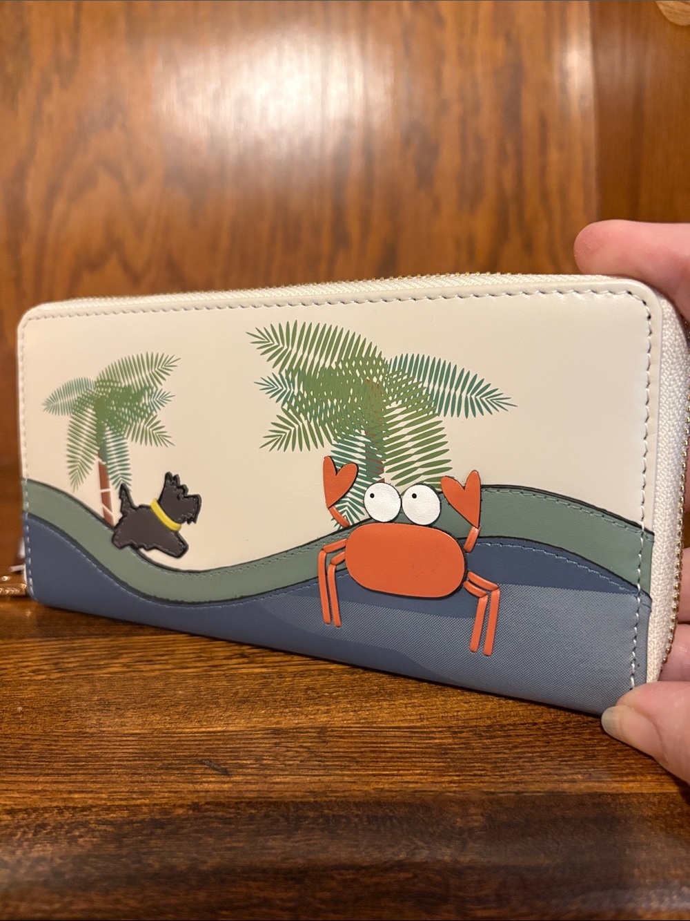 NWT-Radley London-Clawde Crab 🦀 Large Zip Around Wallet-$148 - Picture 4 of 11